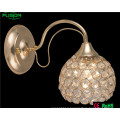 New Design Yellow Flower Wall Light with Round Glass